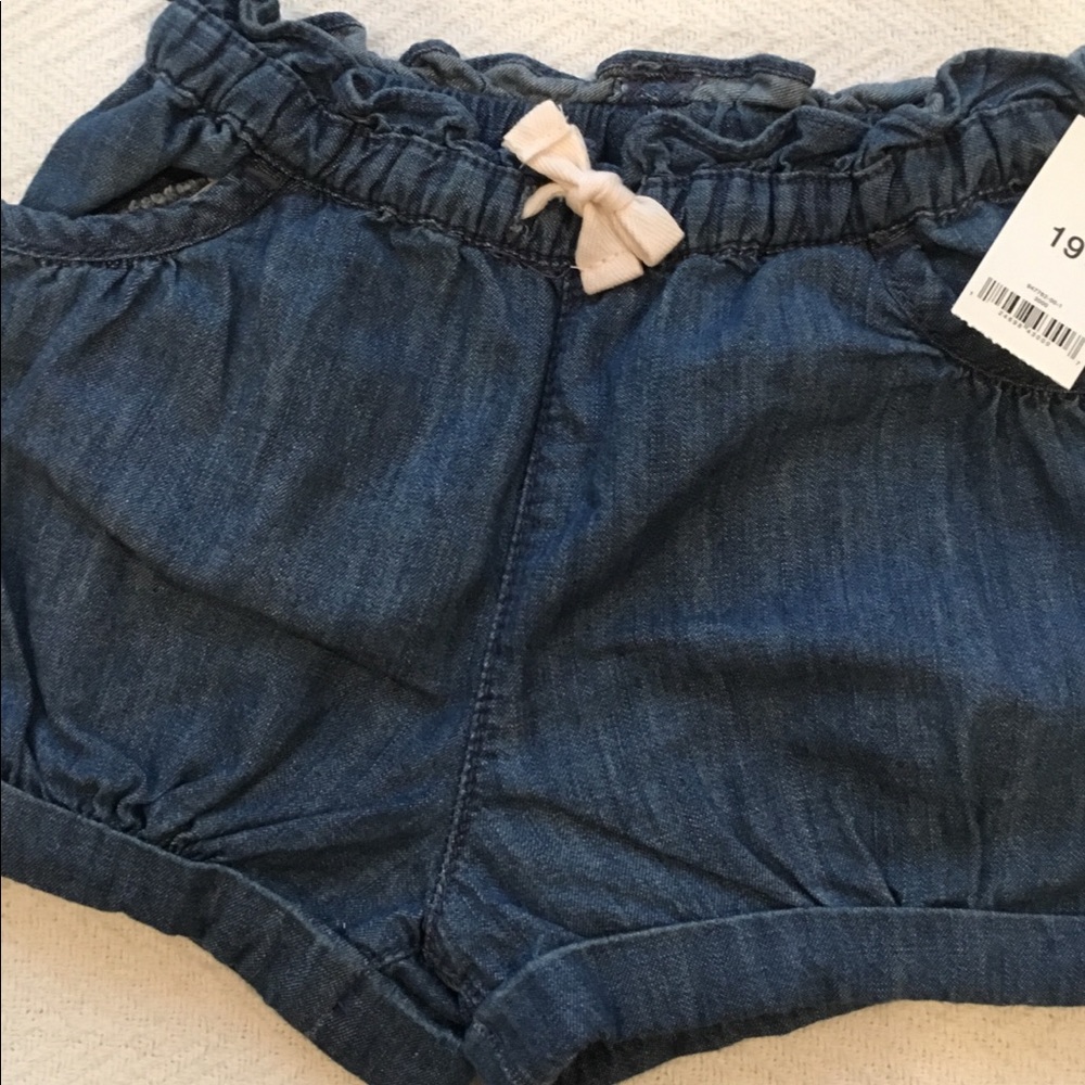Gap denim drawstring shorts
